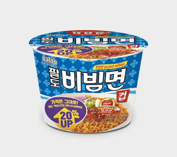 RM 요청 한 달만에 20% 증량한 비빔면 나왔다...팔도, '팔도비빔면 컵 1.2' 한정 출시