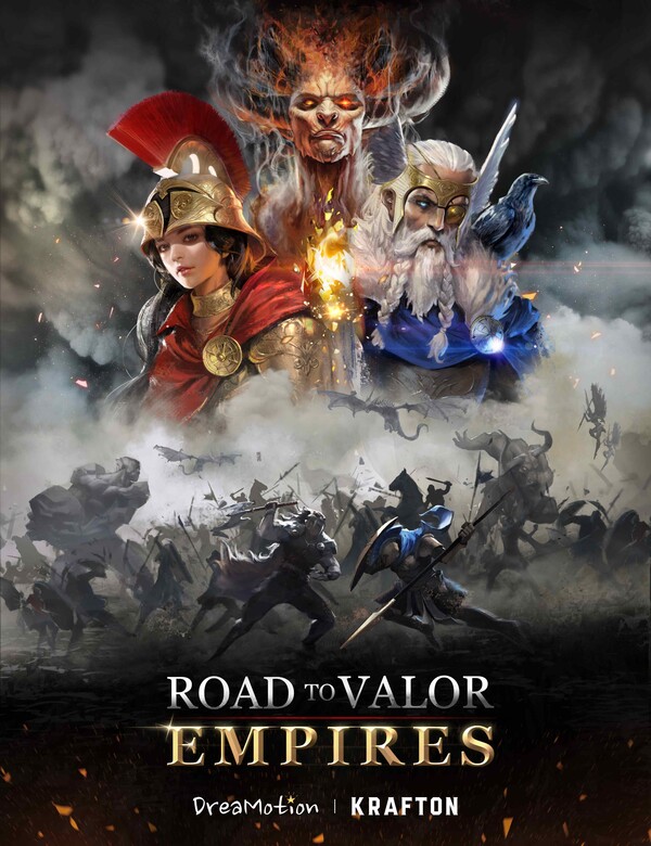 크래프톤은 모바일 실시간 대전 전략 게임 '로드 투 발러: 엠파이어스(Road To Valor: Empires)'의 글로벌 사전예약을 시작했다 [사진=크래프톤]