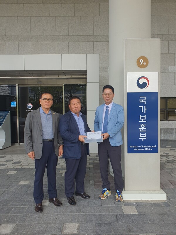 원심창 의사 서훈상향 자료 국가보훈부 전달 