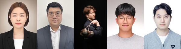 2023 청년상수상자(왼쪽부터 서지현 손현 박창훈 공혁준 이은종 씨)