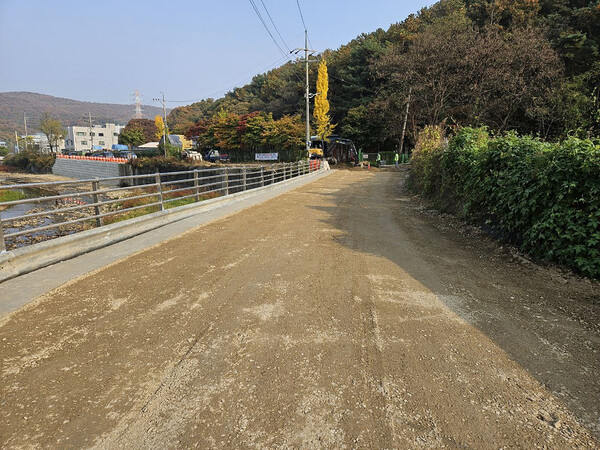 성남시, 고기로 211번길 도로 토사 유실 긴급 복구 완료