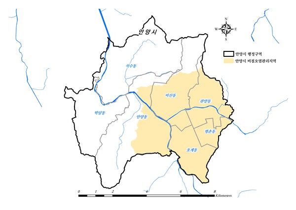 안양시_비점관리유역 행정구역도