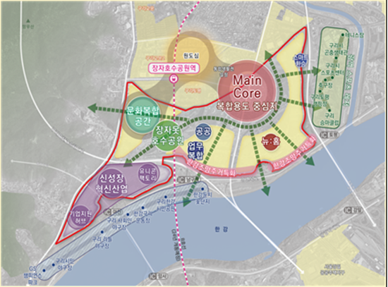 한강변 토평 도시개발 지구 