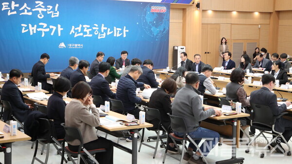 대구시, 제1차 탄소중립 녹색성장 기본계획 최종보고회 개최. [사진=대구시]