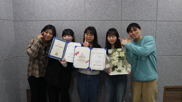 란케이크 후원 받은 청년챔프단 브라이트 [사진=유회중 기자]