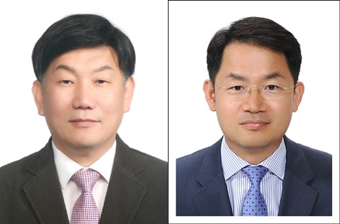 사진 왼측 김수관 조직위원장, 사진 오른쪽 최명수 법률자문 변호사