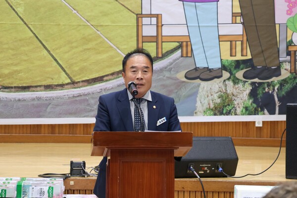 김강헌 영광군의회 의장 축사(사진=차윤기 기자)