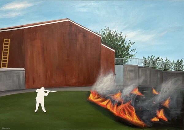 Target840*590mm, 2024 Acrylic on canvas (자료제공= 김희은 작가)