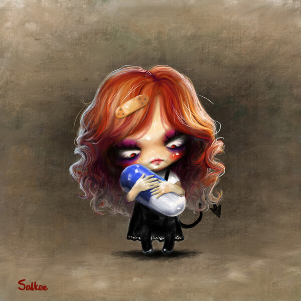 약해지지마 380*380mm, 2024 (자료제공= 장정환 작가)