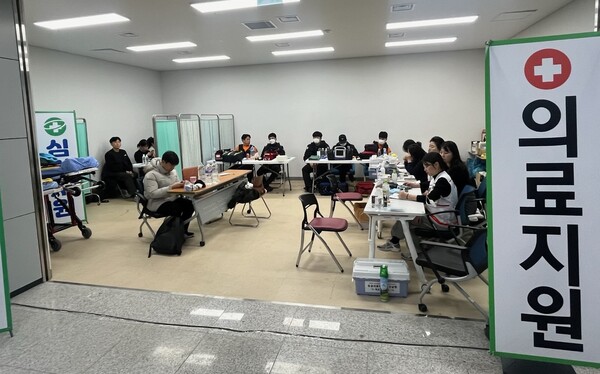 목포시(전남·광주)의사회 의료인들이 제주항공 여객기 사고 유가족들의 의료지원에 나섰다.(사진=목포시)