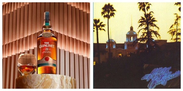 사진 제공 = Glenfiddich, Macallan, Talisker, Ardbeg, Glenlivet (Helen Siwak), 앨범 커버 제공 = Capitol Records, Polydor Records, Swan Song Records, Asylum Records, EMI Records (Helen Siwak).