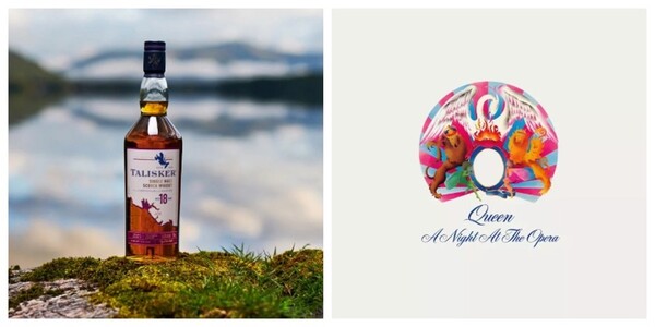 사진 제공 = Glenfiddich, Macallan, Talisker, Ardbeg, Glenlivet (Helen Siwak), 앨범 커버 제공 = Capitol Records, Polydor Records, Swan Song Records, Asylum Records, EMI Records (Helen Siwak).