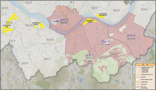 서울 토지거래허가구역 신규지정 지역 (사진=국토교통부)