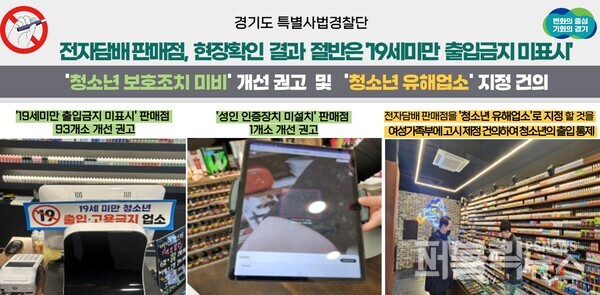 청소년의 안전하고 건강한 심신발달 위해 전자담배 판매점 유해업소 지정을 강력히 요청했다
