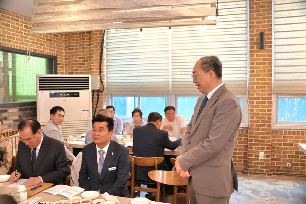 4월 18일 정태범 영광산림조합장이 인사말을 하고 있다. (사진=차윤기 기자)