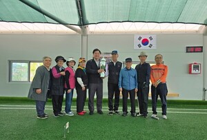 고준호 의원, 조리 게이트볼장 우승팀 직접 축하